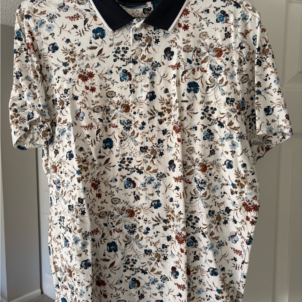 Perry Ellis Floral Men's Polo Shirt